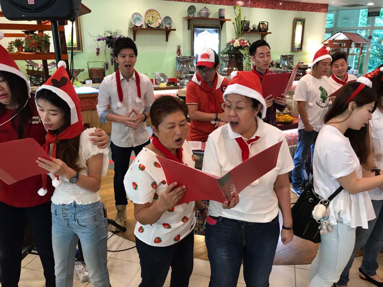 Christmas Funland 2017 @ Chilli Padi Nonya Cafe | Angie Lim, Jacky Zhang YingJun, Sophia Wang, Samanda, Wendy