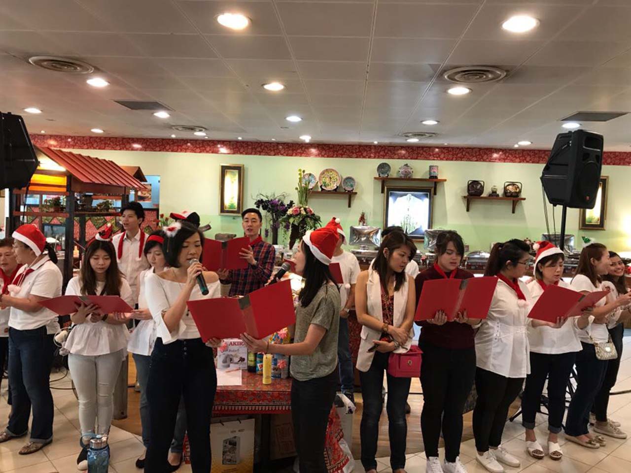 Christmas Funland 2017 @ Chilli Padi Nonya Cafe | Angie Lim, Jacky Zhang YingJun, Sophia Wang, Samanda, Wendy
