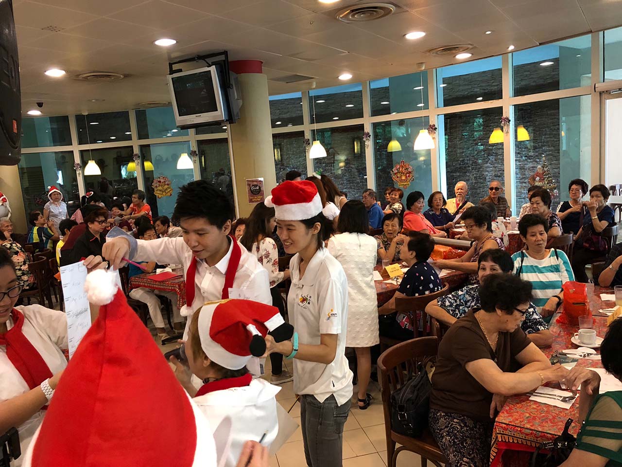 Christmas Funland 2017 @ Chilli Padi Nonya Cafe | Angie Lim, Jacky Zhang YingJun, Sophia Wang, Samanda, Wendy