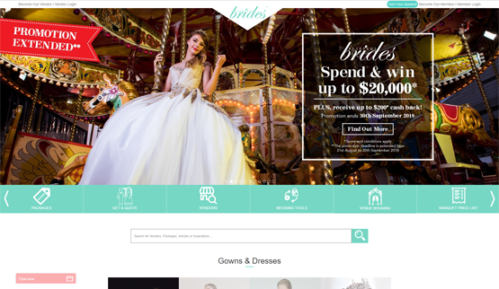 Blissful Brides Magazine Singapore website